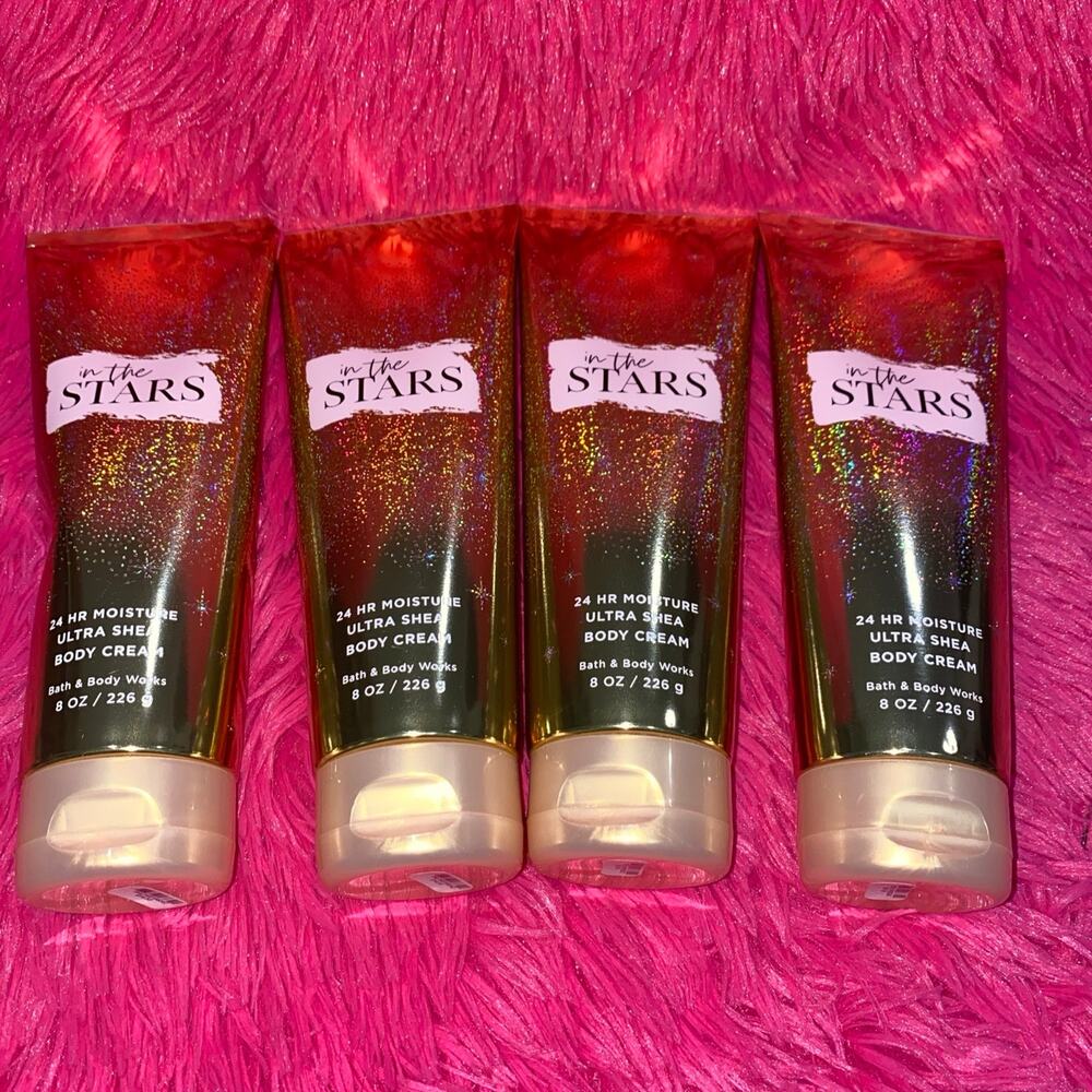 4x Bath & Body Works IN THE STARS Body Hand Ultra Shea Body Cream 8Oz